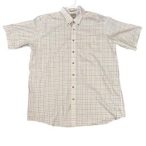 L.L. Bean Tall Traditional Fit Men’s Wrinkle Free Blue Plaid Shirt Size XXL